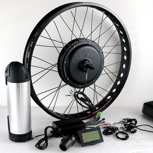 Kit de Conversión para Bicicleta Eléctrica con Llantas Gruesas, 1000w, 48v, 20, 24, 26 Pulgadas, Color Rojo Disponible - Product Image 1