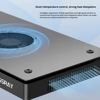 Lampe LED pour aquarium KASSRAY Smart Coral Light WiFi, télécommande et application Bluetooth, 240W, spectre complet, pour poissons de récif