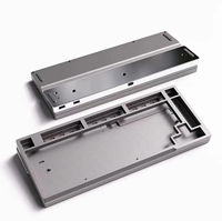 Boîtier de clavier en acier inoxydable/alliage d'aluminium usiné sur mesure, haute précision, CNC, plaque de base de clavier mécanique, pièces