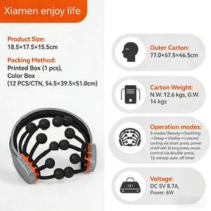 Bluetooth-Kopfmassagegerät ML-330 4 Modi Typ-C-Aufladung Musikfunktion - Product Image 4