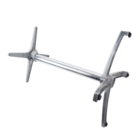 Pieds de table pliables en alliage d'aluminium - Base de table pliable peu encombrante avec mécanisme de verrouillage pour tables à manger/extérieures/banquets