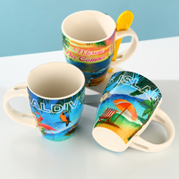 Tasse en céramique créative tasse personnalisée tasse à thé en porcelaine blanche tasse de rince-bouche de ménage fabricants en gros