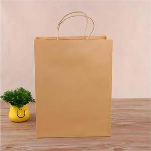 Sacs en papier kraft d'emballage cadeau personnalisés écologiques marron avec votre propre logo Sac en kraft - Product Image 1