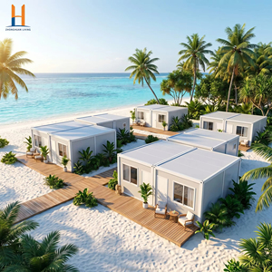 Casa Contenedor Modular Prefabricada Moderna de 20 pies/40 pies, Impermeable, para Playa, Oficina, Villa, Hospital, Zhonghuan, Habitable, 6000 mm (L) x 300 mm - Product Image 2