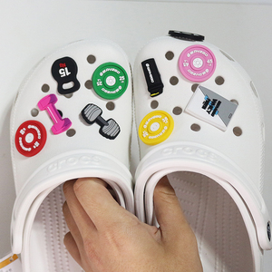 Breloques personnalisées en PVC pour chaussures de fitness, ornements en caoutchouc pour sabots, accessoires de décoration pour chaussures - Product Image 4