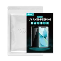 Protection d'écran en verre UV 4 couches, haute dureté 9H, anti-espion, épaisse, avec logo personnalisé, pour magasin de téléphonie mobile