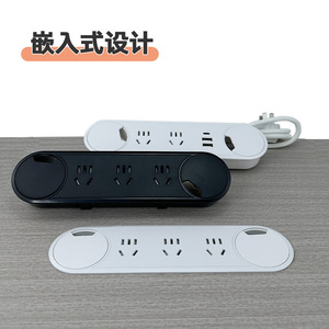 Quality Hardware Desktop <b>Socket</b> 5 Ac Outlets 3 <b>Usb</b> A Ports Tabletop Embedded For Office Furniture - Product Image 4
