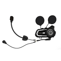 Casque de moto S2 avec intercom 800-1000M pour 2 motards, réduction de bruit DSP CVC8.0, radio FM, casque de moto avec prise Type-C