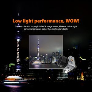 RunCam Phoenix 2 Micro FPV 1000TVL Super Global WDR día y noche 155 ° FOV 2,1mm lente 4:3/16:9 relación de aspecto V2/Mini Resolución 4K - Product Image 3