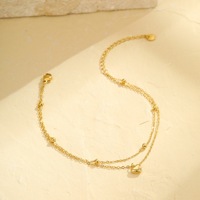 Bracelet en acier inoxydable multi-couches, style INS, tendance européenne et américaine, simple et élégant, idéal pour les vacances à la plage – Vente chaude transfrontalière