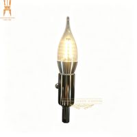Ampoule LED pour lustre à 3 températures de couleur (blanc froid, blanc chaud, blanc neutre) avec pointe effet flamme pour la décoration de la maison et des hôtels