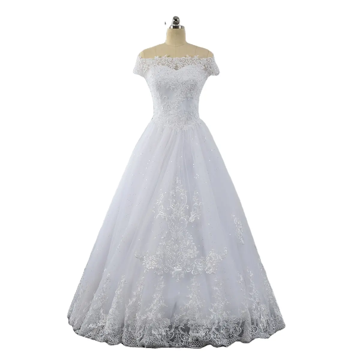 Simples branco pequeno a linha preço baixo atacador personalizado vestidos de casamento para mulheres tamanho grande