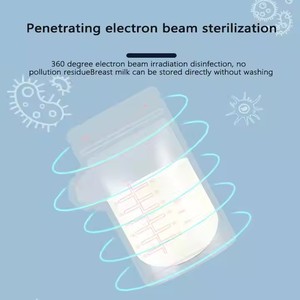 30 cái/hộp biểu tượng tùy chỉnh cấp thực phẩm vật liệu tái sử dụng Tủ đông túi sữa mẹ lưu trữ túi cho ăn pressterilized vệ sinh - Product Image 5