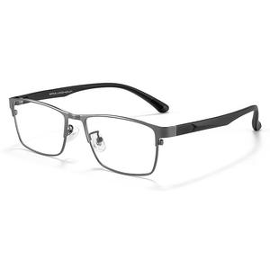 Montures de lunettes rétro demi-cerclées carrées à monture étroite pour hommes 1611, montures de lunettes en titane ultra-légères, origine Danyang - Product Image 2