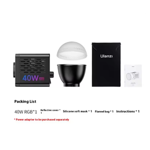 Ulanzi L-024 Luce Video RGB 40W Personalizzabile a Colori Completi COB con 2500-6500K 0-359 °   RGB per <span class=keywords><strong>Fotografia</strong></span> e Trasmissioni in Diretta all'Aperto - Product Image 6