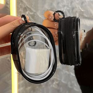 Multifunctional Clear Cable Storage Bag Transparent Zipper Pouch <b>Mini</b> Clear Bag for Cables - Product Image 2