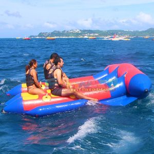 Bateau pneumatique gonflable de qualité commerciale pour sports nautiques en plein air, type fly fish ou banane, pour jeux en mer ou en lac. - Product Image 3