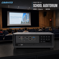 Projecteur pour grandes salles CAAVITS OEM, 8000 lumens, WUXGA, laser DLP, pour auditorium, salle de conférence, fabricant de marque personnalisée