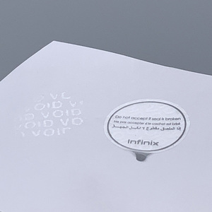 定制 VOID 密封贴手机保修防伪包装贴纸套装制作器清晰印刷徽标自粘标签 - Product Image 4