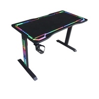 WS4015 Bureau d'étude informatique en vente flash, bureau de jeu RGB, table de bureau à domicile, bureau de jeu avec éclairage LED RGB, table de jeu électrique