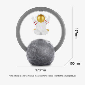 Veilleuse astronaute flottante originale avec haut-parleur sans fil, rechargeable par USB, contrôle tactile, lampe de bureau RGB pour chambre d'enfant, cadeau - Product Image 6