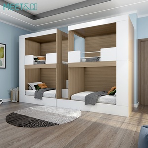 Cama Litera Moderna Desmontable con Paneles de Madera para Estudiantes, Hoteles, Escuelas, Dormitorios, Hostales, Apartamentos y Hospitales - Product Image 4