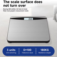Producto Popular, Báscula Digital para Interiores de 200 kg/100 g con Pantalla LED, Vidrio Templado, ABS, 210 cm, Sensor de Alta Precisión, Báscula para Medir Peso y Altura