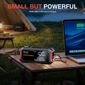 Démarreur de <span class=keywords><strong>batterie</strong></span> 12V 6700A Peak 32000mAh robuste <span class=keywords><strong>pour</strong></span> moto, camion, <span class=keywords><strong>bateau</strong></span> avec prise en charge des moteurs diesel jusqu'à 12L - Product Image 3