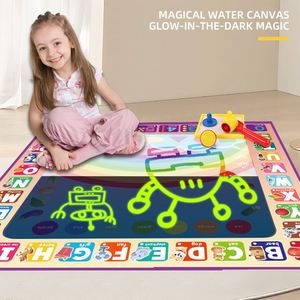 Tapete Mágico de Agua que Brilla en la Oscuridad Zhorya para Niños, 80x80 cm, Tapete de Dibujo Acuático para Niños - Product Image 2