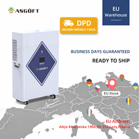 ASGOFT Stock UE Station d'alimentation tout-en-un avec onduleur solaire 11KW, batterie LiFePO4 15kWh 51.2V 304Ah, pack de batteries lithium-ion