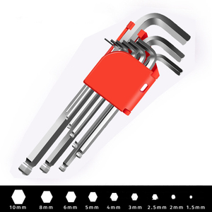 Allen Wrench <strong>Set</strong> 9-piece Long Arm Ball End Allen <strong>Key</strong> <strong>Set</strong> Hex <strong>Key</strong> Hand Tools with T-handle for Excellent Grip &amp; <strong>Torque</strong> Transfer - Product Image 3