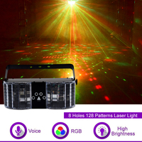 Yiwuzstar-projecteur laser rgb led 18W, lumière disco, contrôle du son, équipement dj pour piste de danse