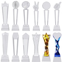 Nouveau Trophée en cristal vierge blanc à motif étoile à cinq branches pour Employé Exceptionnel, pour le commerce électronique transfrontalier en gros