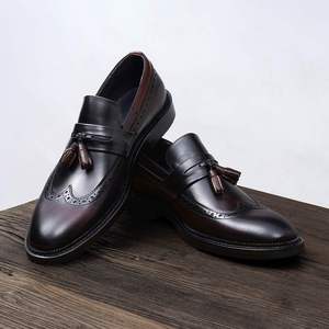 Nuevos Mocasines Casuales Formales de Negocios con Punta Puntiaguda y Flecos Estilo Británico Vintage 2025, Pintados a Mano en Color Otoño - Product Image 4