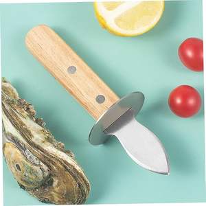 Commercio all'ingrosso frutti di mare Set di strumenti con <span class=keywords><strong>ostriche</strong></span> in legno in acciaio inox <span class=keywords><strong>coltelli</strong></span> sgusciare morsetto e coltello di metallo per sgusciare <span class=keywords><strong>ostriche</strong></span> - Product Image 2
