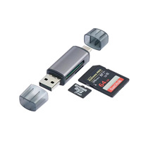 Adaptador de Lector de Tarjetas SD/TF OTG para Teléfono Móvil con Molde Privado, Unidad Flash USB, Carcasa de Aluminio, Convertidor para Computadora de Escritorio, Modelo USB 2.0