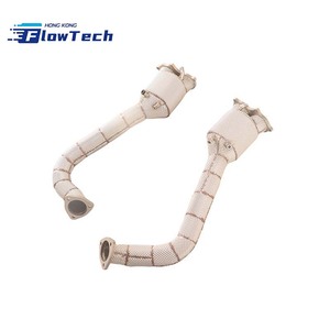 Sistema de escape de alto rendimiento con downpipe para Porsche 718 GT4 GTS Spyder 4.0L, acero inoxidable 304, ajuste directo, Euro 5, 200 celdas - Product Image 6