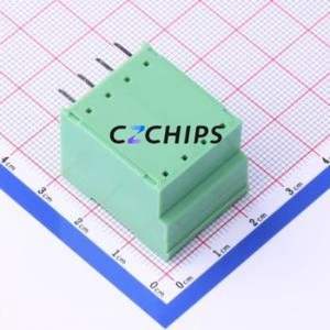 KF2EDGRH-5.08-2*4P Plug-in Terminal Block Bent Lead Through Hole,P=5.08mm Board-to-Board / Socket - Closed 2x4P 5.08mm Green - Product Image 2