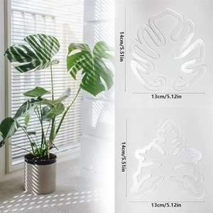 Support de croissance réutilisable <span class=keywords><strong>en</strong></span> acrylique transparent pour tiges de plantes Monstera, supports fixes pour plantes <span class=keywords><strong>en</strong></span> <span class=keywords><strong>pot</strong></span> - Product Image 3