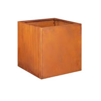 Lit de jardin surélevé en acier pour jardinière de fleurs potagères Bord Corten Jardinière Lits