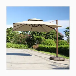 Promotion Courtyard Garden Restaurant Cafe Hotel Park Patio Outdoor Parasol Umbrellas With 130kg/60kg Water Tank Base