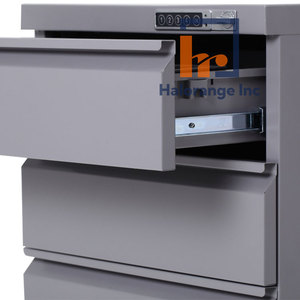 Modern Style 3-Drawer Steel Mobile Pedestal Filing Cabinet Anti-Tilt Removable Wheels Quality Guaranteed <b>Home</b> <b>Office</b> School - Product Image 4