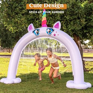 Arche de pulvérisation gonflable licorne pour enfants, pour le plaisir aquatique estival dans la cour et les jeux en plein air - Product Image 5