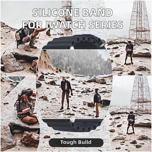 Bande de caoutchouc en silicone Ocean pour Iwatch Series 38 40 41mm 42 44 45 46 49mm Ultra 2 - Product Image 3
