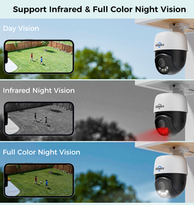 Hiseeu Kamera CCTV Nvr, kamera keamanan penglihatan malam warna 8MP, Kit Nvr luar ruangan PTZ, sistem kamera putar penyimpanan kartu TF 4K - Product Image 3