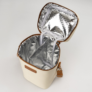 Benutzer definierte Werbe isolierte Kühltasche Wein beutel Picknick Kühltaschen für Wein 4 Flaschen - Product Image 6