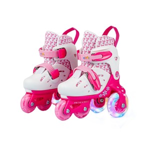 Patins à roulettes triangulaires à quatre roues pour enfants, réglables, avec protections en plastique, pour 5-7 ans, vente en gros - Product Image 3