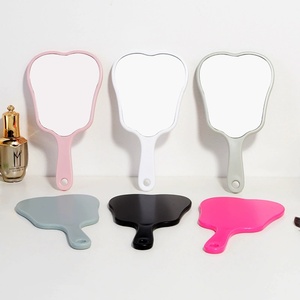 Lanson xách tay ABS khung cầm tay răng hình dạng gương đa màu xử lý gương nhãn hiệu riêng răng hình dạng gương nhựa - Product Image 2