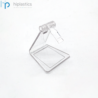 Support de table en PVC transparent Hiplastics 4,2 pouces, porte-étiquette de prix pour présentoir de vente au détail, clip ESL, couleur et taille personnalisées, installation facile et pratique