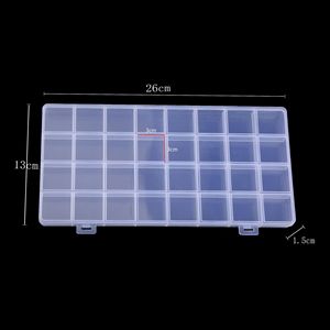 กล่องเก็บของพลาสติกใส 20x14 ซม. 24 ช่องสำหรับจัดระเบียบลูกปัดเครื่องประดับ - Product Image 3